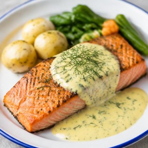 Laks med sandefjordsmør