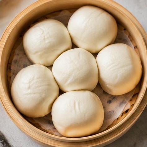 Chinese Steamed Buns (Mantou)